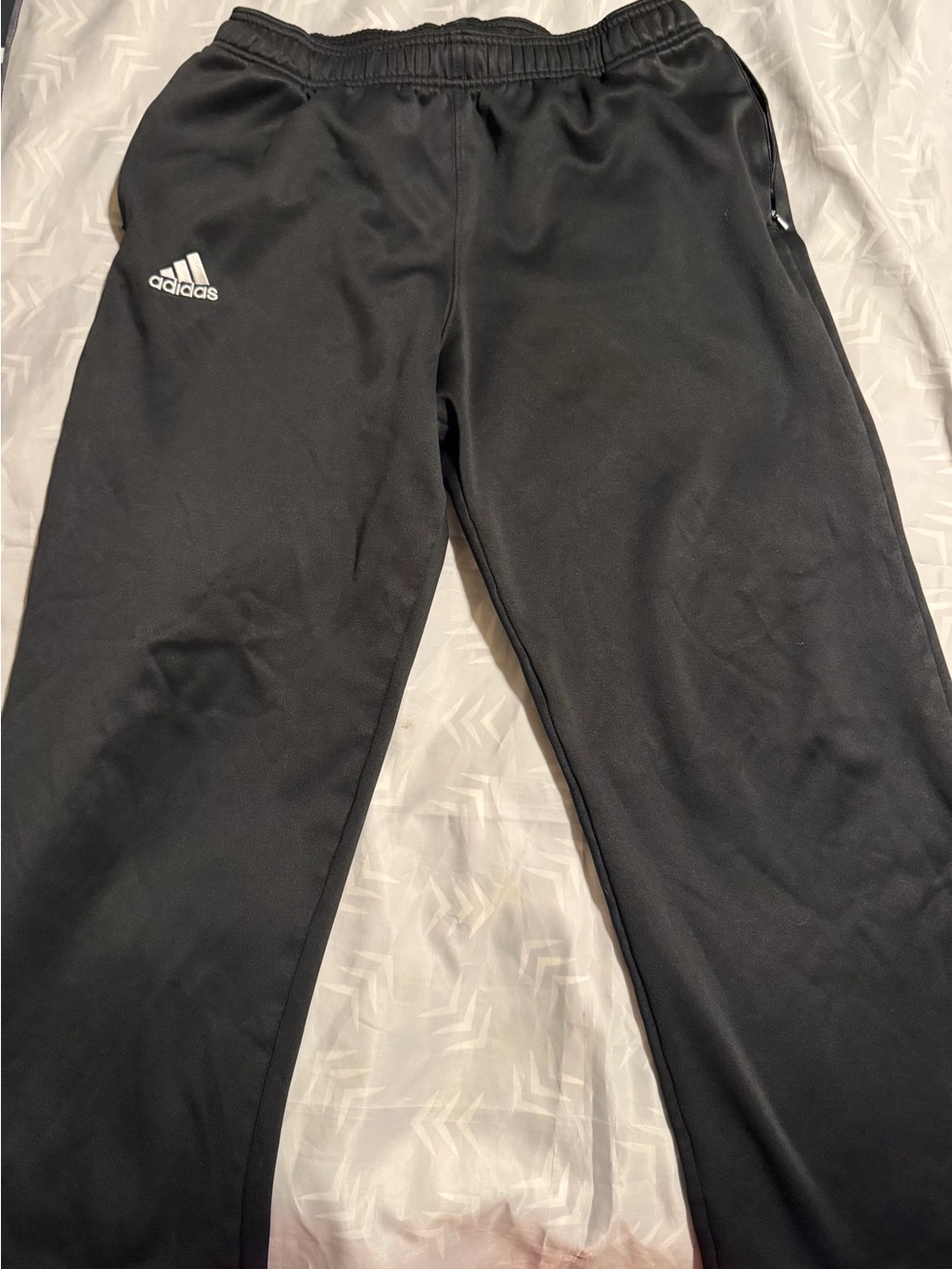 Adidas Men’s Black Athletic Joggers with Elastic Waist